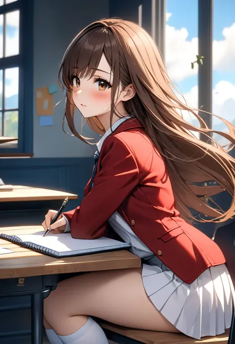 (((masterpiece, best quality, high resolution jockstrap, UHD, perfect pixels, depth of field, 4k, RTX, hdr))), 1 girl, single, half body, alone, beautiful anime girl , Beautiful Art Style, anime character style hairstyle, ((serene expression, childish ga...