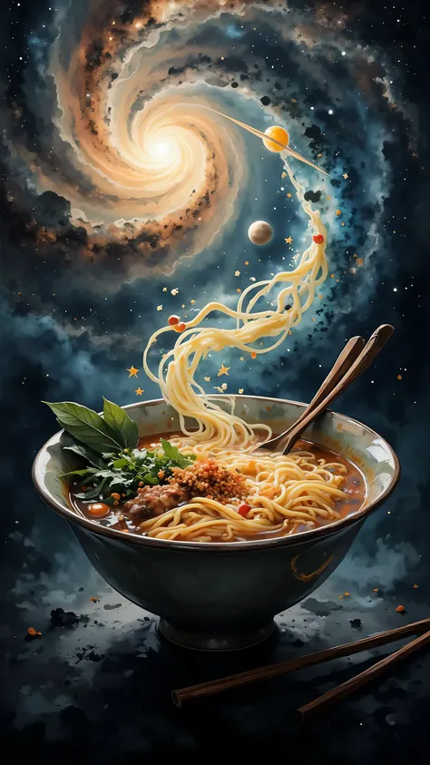 ramen,spiral galaxy