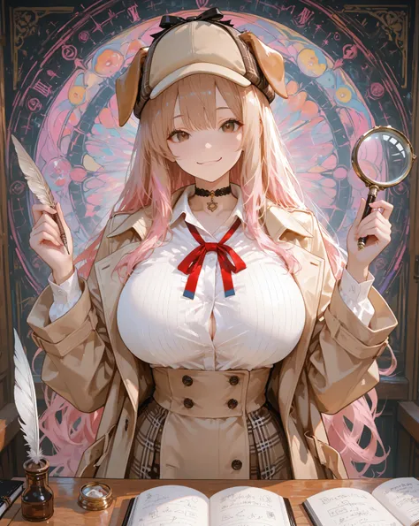 masterpiece, source_hentai, Best Quality, great quality, very aesthetic, high resolution, super detailed, illumination, colorful, Absard Dress, newest,Dog Detector,
expressive eyes, upper body, Detailed Faces, beautiful face, foot, one girl in the driveway...
