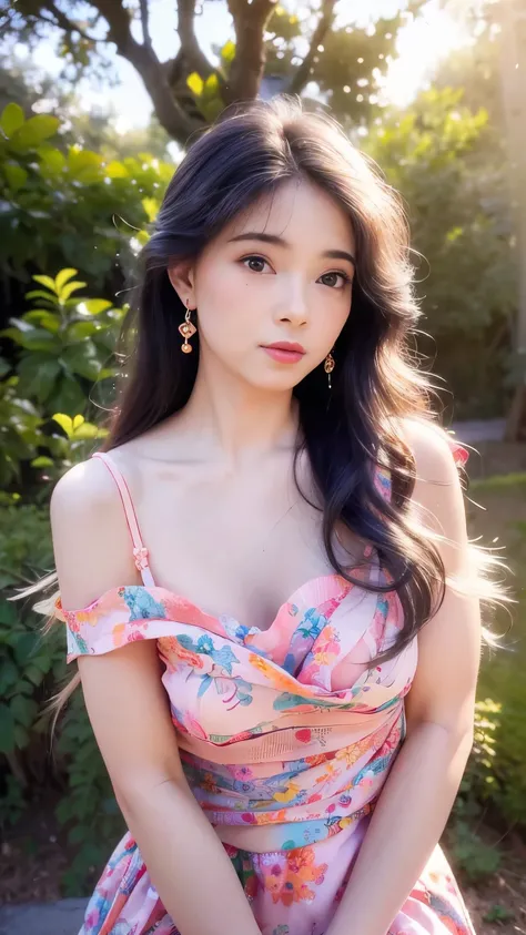 (best quality,4k,8k,highres,masterpiece:1.2),ultra-detailed,(realistic,photorealistic,photo-realistic:1.37),Gypsy dress,small breasts,beautiful detailed eyes,beautiful detailed lips,extremely detailed eyes and face,long eyelashes,wavy hair flowing,undulati...