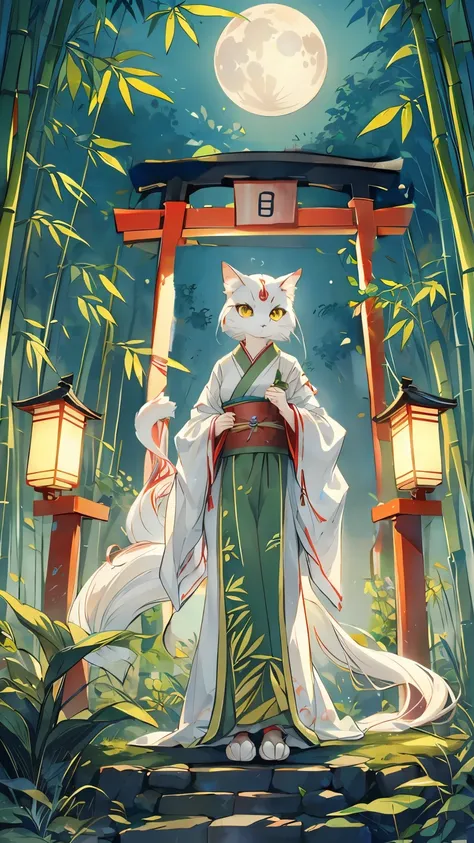 Please draw a red torii。