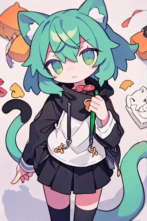 reddit mascot , Snoo, com orelhas, Kitten's tail and face