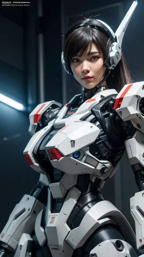 Textured skin, Super Detail, high details, High quality, Best Quality, hight resolution, 1080p, hard disk, Beautiful,(cyborgs),(Missiles from the chest),(Machine gun from both hands),beautiful cyborg woman,Mecha Cyborg Girl,Battle Mode,Girl with a Mecha Bo...