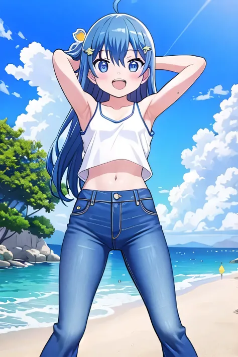 masterpiece, best quality, ultra detail, ((Perfect Face, perfect eyes, perfect hair, perfect arm)), 1girl, o, petite, ((round face, ecstasy, orgasm face, drooping eyes, shame smiling, blush)), dropping eyes, sleepy, Open mouth, ((White teeth)), background(...