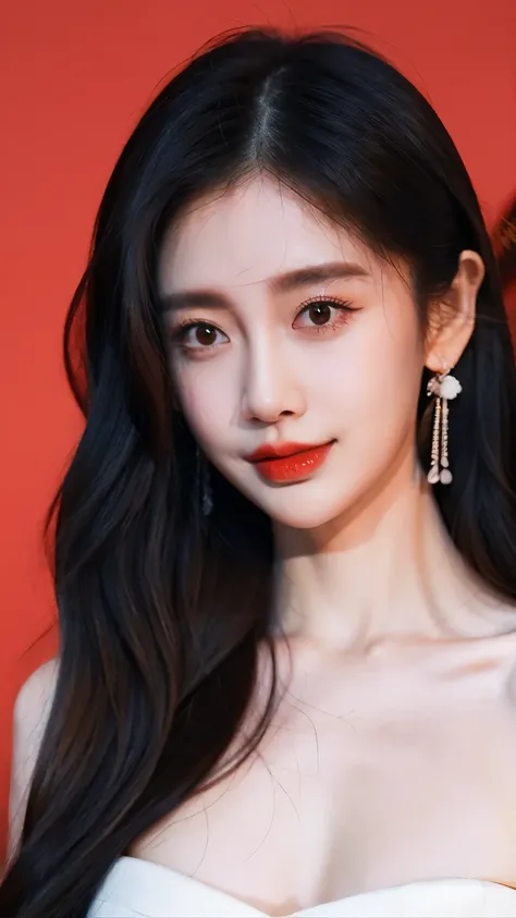 Ultra HD resolution,artistic photos,21year girl,earrings,long hair,Cold white skin,E cup,show out ,messy hair , messy hair ,Ruddy face,dress less ,露出乳晕