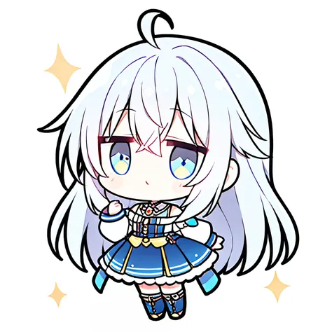 Gray Hair,, and the eyes are,sparkling eyes,cute,little character