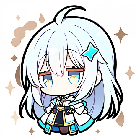 Gray Hair,cute,little character,, and the eyes are,Sparkling