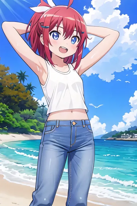 masterpiece, best quality, ultra detail, ((Perfect Face, perfect eyes, perfect hair, perfect arm)), 1girl, o, petite, ((round face, ecstasy, orgasm face, drooping eyes, shame smiling, blush)), dropping eyes, sleepy, Open mouth, ((White teeth)), background(...