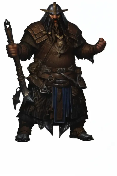 ( full body image , forbidden to cut or not appear from head to toe, Formato PNG      , transparent background, white background,   dark fantasy theme  , RPG) &&&&& (kneeling, obra-prima) &&&&& Dwarf Warrior Ooooooooooo NATO, with unparalleled strength and...