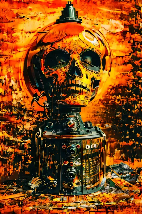 RedScale : ChuPunk GlitchArt : abstract, vibrant, animated : solitary melancholic atmosphere --v 5 --stylize 1000