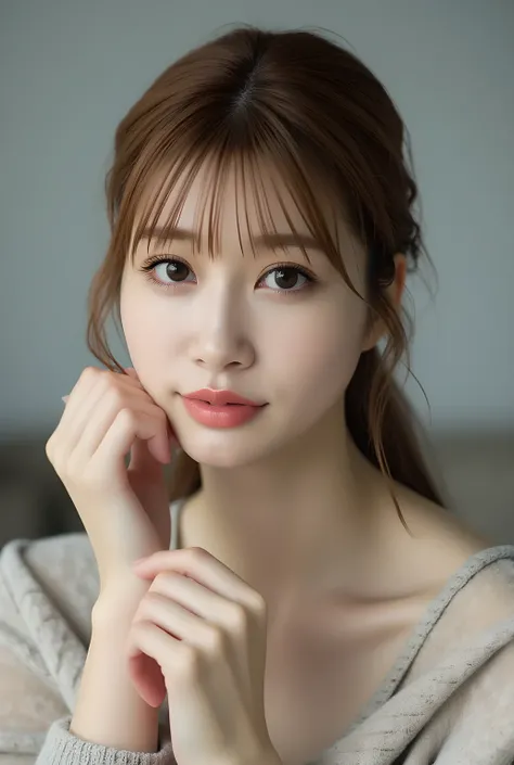 ultra-realistic, photorealistic, best quality, 8K, top-quality, masterpiece, ultra-detail, super high resolution, Improvement of quality, Enhances the beauty of skin texture, Clean and glowing skin, Smoother lighting, Improving the quality of cinema light...