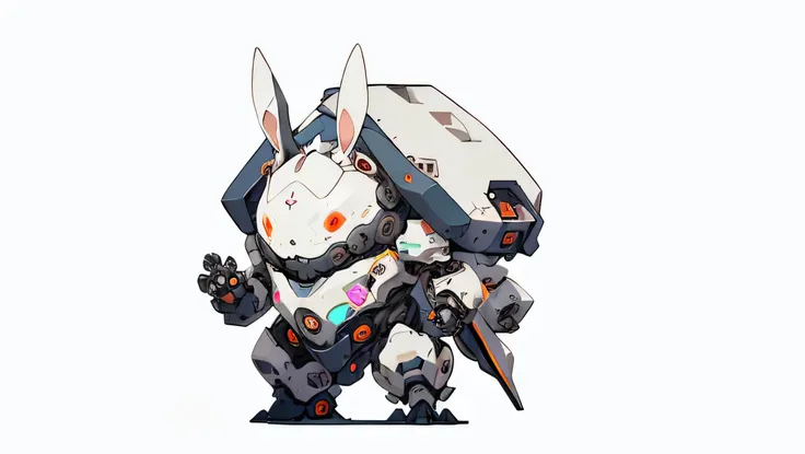 Highest_quality, full_body,
Chibi Mecha , Rabbit, simple_background,