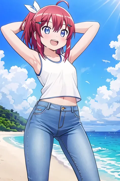 masterpiece, best quality, ultra detail, ((Perfect Face, perfect eyes, perfect hair, perfect arm)), 1girl, o, petite, ((round face, ecstasy, orgasm face, drooping eyes, shame smiling, blush)), dropping eyes, sleepy, Open mouth, ((White teeth)), background(...