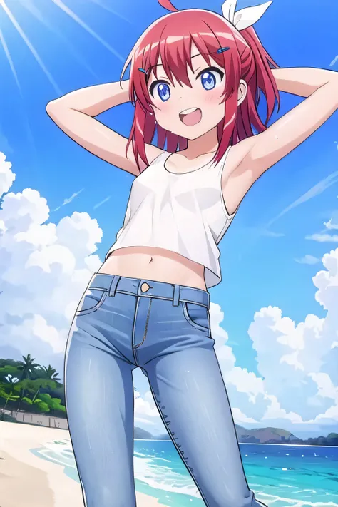 masterpiece, best quality, ultra detail, ((Perfect Face, perfect eyes, perfect hair, perfect arm)), 1girl, o, petite, ((round face, ecstasy, orgasm face, drooping eyes, shame smiling, blush)), dropping eyes, sleepy, Open mouth, ((White teeth)), background(...