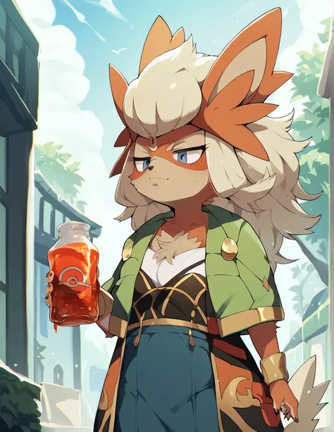 Dagashi, body fur , score_9, score_8_up, score_7_up, score_6_up, sauce_anime, rating_safe, Glacia, Pokemon, hairy woman who looks like a single furry, throw,