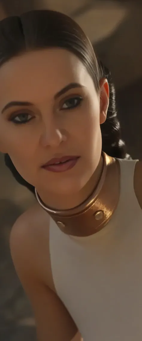 Princess Leia in erotic slave outfit at alien dungeon.rating_questionable
