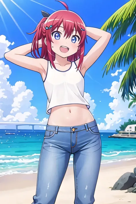 masterpiece, best quality, ultra detail, ((Perfect Face, perfect eyes, perfect hair, perfect arm)), 1girl, o, petite, ((round face, ecstasy, orgasm face, drooping eyes, shame smiling, blush)), dropping eyes, sleepy, Open mouth, ((White teeth)), background(...