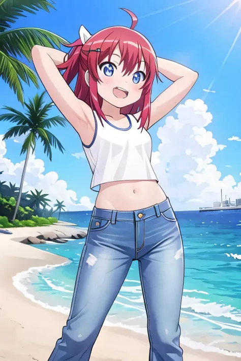 masterpiece, best quality, ultra detail, ((Perfect Face, perfect eyes, perfect hair, perfect arm)), 1girl, o, petite, ((round face, ecstasy, orgasm face, drooping eyes, shame smiling, blush)), dropping eyes, sleepy, Open mouth, ((White teeth)), background(...