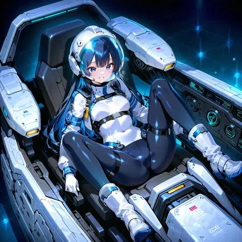 (( holographic glossy effect)),(masterpiece、top quality、highest resolution、 clear _ images、 Detailed Details 、 The angle is from above ): (solo、one girl、the face of Japan、super shortcuts、Dark Blue Haired Girl 、small breasts、（perfect body：1.4）、 sparkling bl...