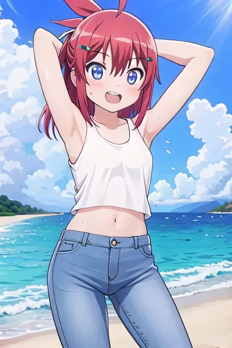 masterpiece, best quality, ultra detail, ((Perfect Face, perfect eyes, perfect hair, perfect arm)), 1girl, o, petite, ((round face, ecstasy, orgasm face, drooping eyes, shame smiling, blush)), dropping eyes, sleepy, Open mouth, ((White teeth)), background(...