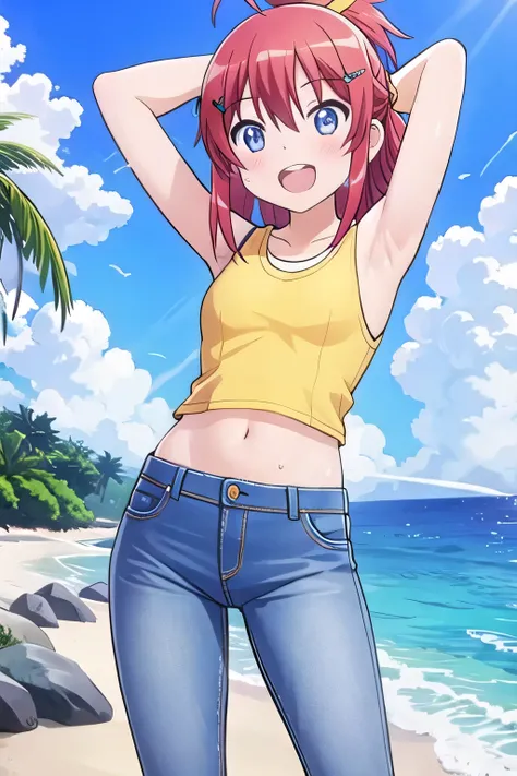 masterpiece, best quality, ultra detail, ((Perfect Face, perfect eyes, perfect hair, perfect arm)), 1girl, o, petite, ((round face, ecstasy, orgasm face, drooping eyes, shame smiling, blush)), dropping eyes, sleepy, Open mouth, ((White teeth)), background(...