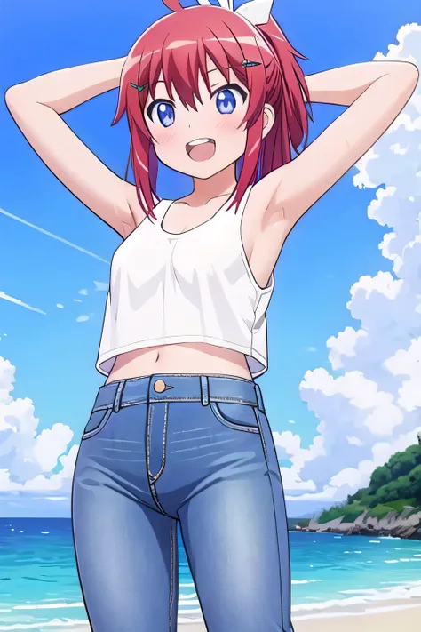 masterpiece, best quality, ultra detail, ((Perfect Face, perfect eyes, perfect hair, perfect arm)), 1girl, o, petite, ((round face, ecstasy, orgasm face, drooping eyes, shame smiling, blush)), dropping eyes, sleepy, Open mouth, ((White teeth)), background(...