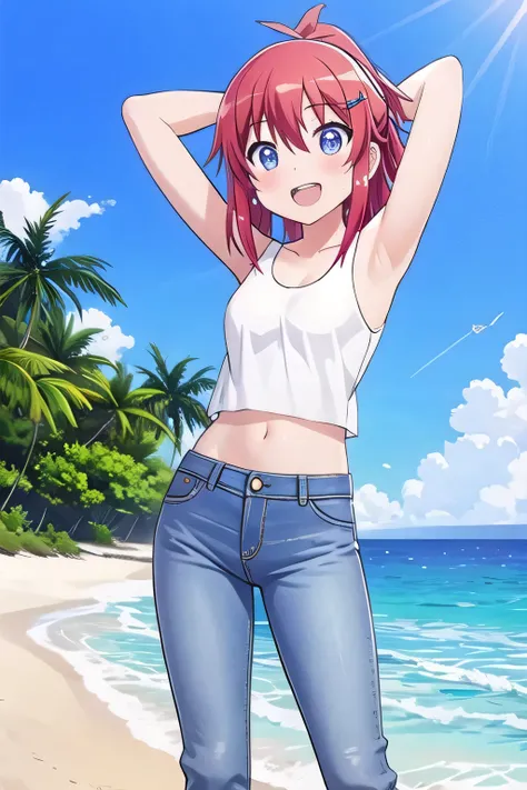 masterpiece, best quality, ultra detail, ((Perfect Face, perfect eyes, perfect hair, perfect arm)), 1girl, o, petite, ((round face, ecstasy, orgasm face, drooping eyes, shame smiling, blush)), dropping eyes, sleepy, Open mouth, ((White teeth)), background(...