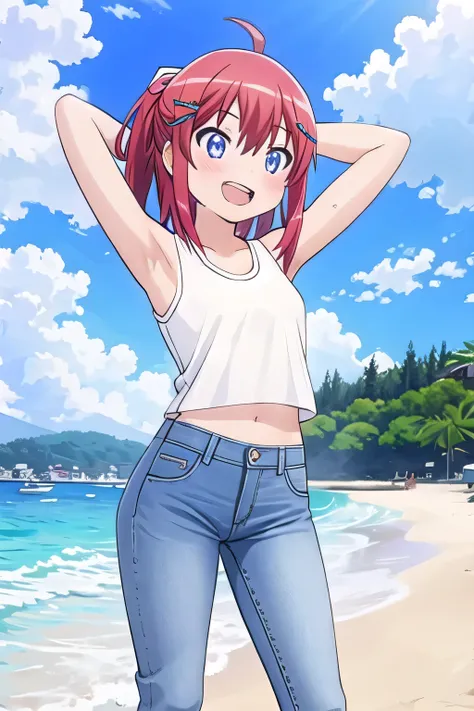 masterpiece, best quality, ultra detail, ((Perfect Face, perfect eyes, perfect hair, perfect arm)), 1girl, o, petite, ((round face, ecstasy, orgasm face, drooping eyes, shame smiling, blush)), dropping eyes, sleepy, Open mouth, ((White teeth)), background(...