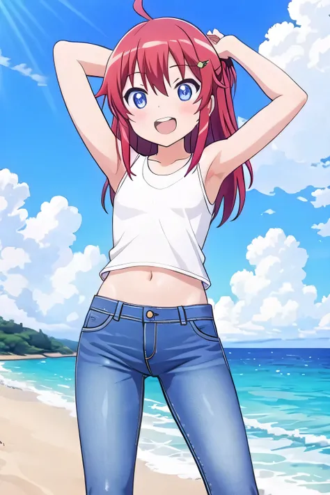 masterpiece, best quality, ultra detail, ((Perfect Face, perfect eyes, perfect hair, perfect arm)), 1girl, o, petite, ((round face, ecstasy, orgasm face, drooping eyes, shame smiling, blush)), dropping eyes, sleepy, Open mouth, ((White teeth)), background(...