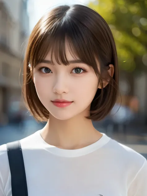 (masterpiece), highly realistic, beautiful atmosphere, intricate textures, super-resolution, hyper-realistic, high contrast, (right face:1.2), Portrait of a cute girl, looking at viewer, Focus on the Face, (Glowing Eyes), Glossy lips, rouge lip, make-up, b...