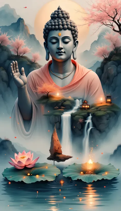 Male buddha blessing