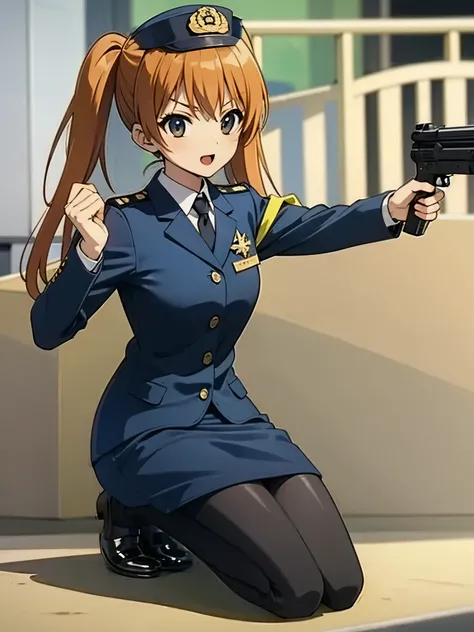 female police officer hat