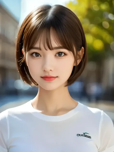 (masterpiece), highly realistic, beautiful atmosphere, intricate textures, super-resolution, hyper-realistic, high contrast, Portrait of a cute girl, looking at viewer, Focus on the Face, (Glowing Eyes), Glossy lips, rouge lip, make-up, blush cheek, smile,...
