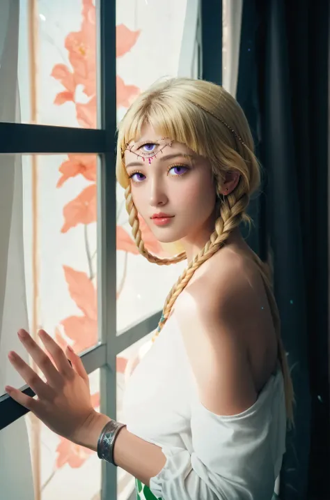 Eupha, blonde hair with braids 
