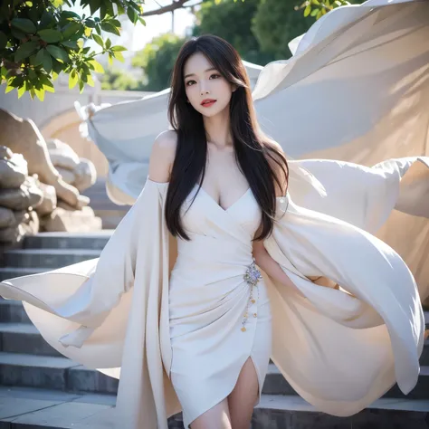 She is a peerless beauty,Her face is like a work of art, giving people endless space for imagination。Her bright eyes are like stars,Deep and crystal clear,It seems to penetrate people's heartudes a mysterious and charming light。Her eyebrows are slender and...