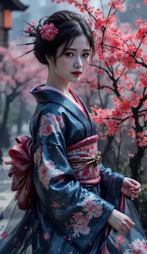 Sumi-e art,(((monochrome art))),((masterpiece)), ((top quality)), perfectly detailed eyes, perfectly detailed face, super detailed nose, random color shorts, perfect teeth, bare shoulder, charming, perfect face, depth of field, high resolution, ((realist...