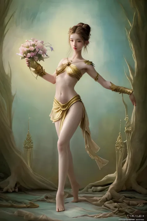 (cinematic pictures: 1.3), (Really: 1.3), (Comfortable: 1.3) beautiful girls with boys, (difficult messy bun of light brown hair), very detailed skin texture, skinny shoulders, realistic skin texture, staring straight into the camera, ( watching), pastel, ...