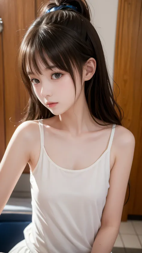 1 girl, (((elementary school student))), schools, has standing nipples, Flat chest, very young, I can see cute underwear, nsfw, ((Russian girls)), (more:1.3, perfect right hand:1.3), (best quality, Max Video Quality, masterpiece:1.3, reality:1.3, Ultra Fin...