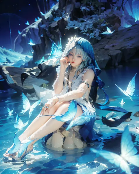 ((SHOREKEEPER (WUTHERING WAVES),((realistic, photorealistic)),(highlight hair)), Light reflection, (( HD )),((upper body)), (((best quality, masterpiece))), (masterpiece) (best quality) (detail) (8k) (HDR) (wallpaper) (cinematic lighting) (sharp focuasterp...