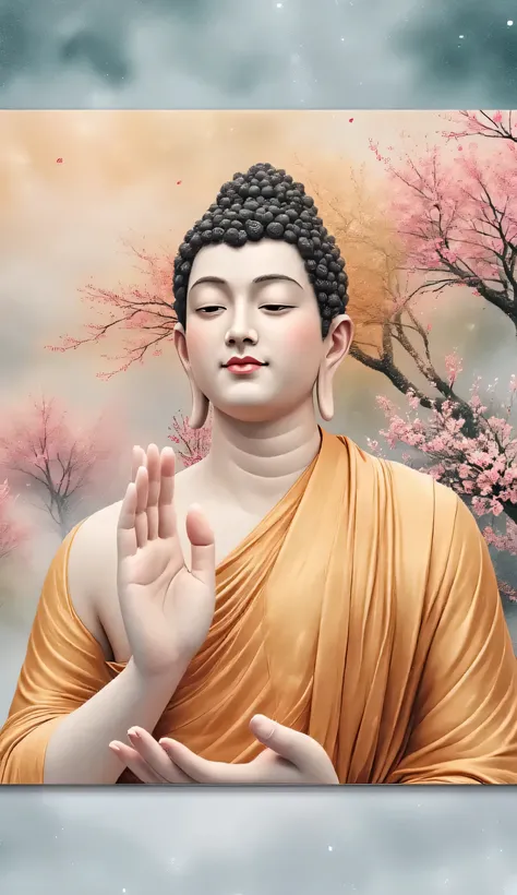 Male buddha blessing