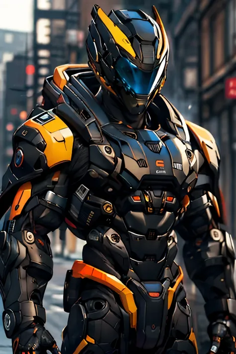 Robot, negro, with black sweater