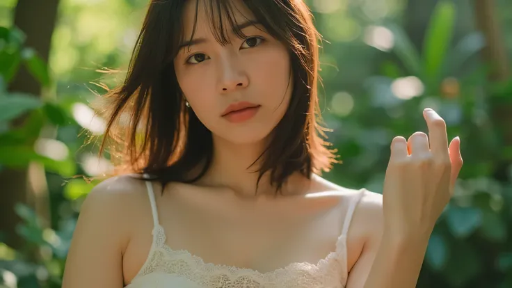 nature　Mature Woman　Japanese　Big Breasts　The face is Shaku Yumiko style　Ages 40's to 50's　 is inviting to have sex