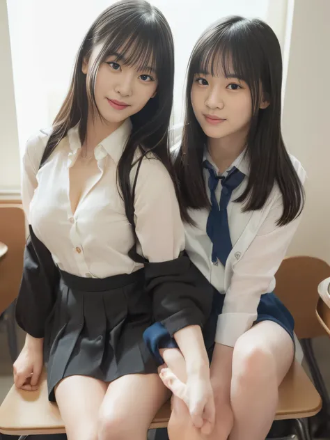 (((Max Video Quality、highest resolution、masterpiece、8k)))、(((detailed face)))(((cute face)))(((Baby Face)))(((Young contour)))(((Lovely Eyes and Nose)))、((( Blizzard 10 )))(((model body type)))(((Perfect Podiline)))、(((Big Breasts 1.0)))(((Large Cleavage 1...