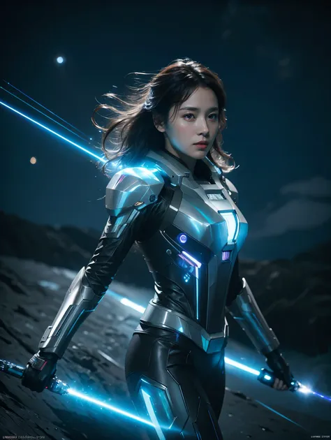 8k, best quality, masterpiece, realistic, Ultra Details, pictures, high resolution, high resolution, cinematic lights , Official Art, high resolution, The Depth of Boundary Written,(Irradiate the entire area with laser light), girl1name、20 years old, sho...