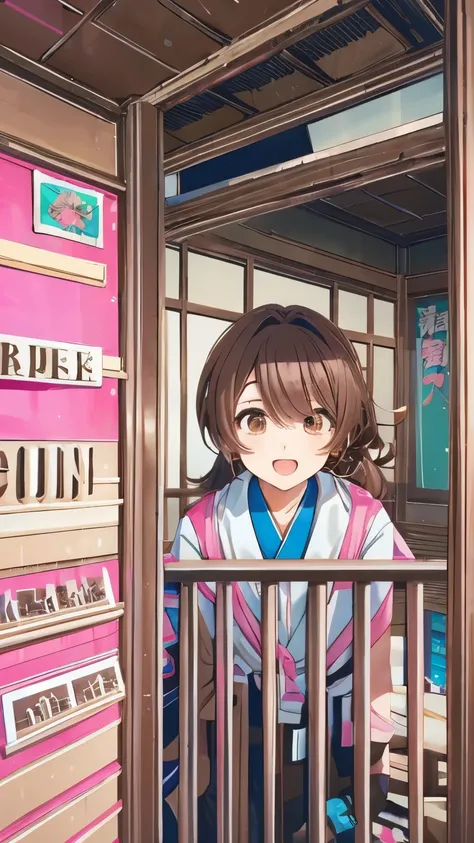 {{{masterpiece}}}, (best quality:1.5), {{very delicate and beautiful}}, Full body girl, very beautiful anime face,  (1 girl to improve Sa, solo, cute face, smile, and open the mouth, (beautifully detailed eyes:1.6), on BREAK Day, (brown eyes:1.5),  Hair, l...