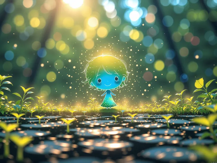 Dry land ,retak, widely stretched,raindrops wet tree seeds ,8k,hyper realistic,masterpieces,realistic