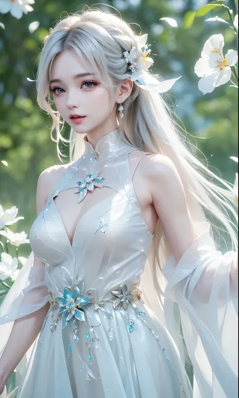 ((waist up))((masterpiece:1.5、8k、 portraits、フォトリアリスティックでvery well detailedなCG、very well detailed、Particle Effects、dynamic effects、writing boundary depth、 cinematic light 、lens flare on the back、ray tracing、table top to pinch、realistic:1.4、ultra high resolu...