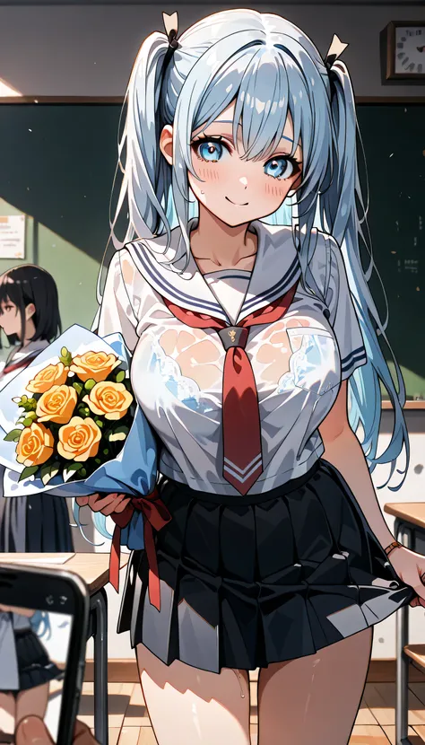 ((ultra-detailed)), (highly detailed CG illustration), (best quality:1.2), ultra-highly detailed, colorful composition, ((peeping photo)), 1 girl, solo focus, ((thigh to top:1.3)), ((cowboy shot:1.3)), moe anime character, age girl, dainty facial structure...