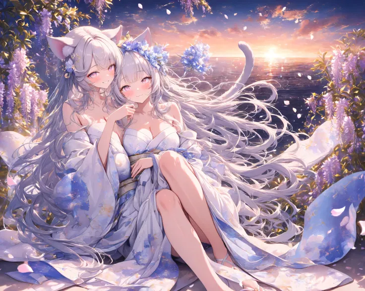 quality: Best Quality, masterpiece, very detailed, ultra detail, detailed background,
theme:(an 18-year-old woman with a demon cat that is so beautiful that it takes your breath away):1.4,perfect female body:1.1, beautiful breasts:1.1,detailed skin texture...