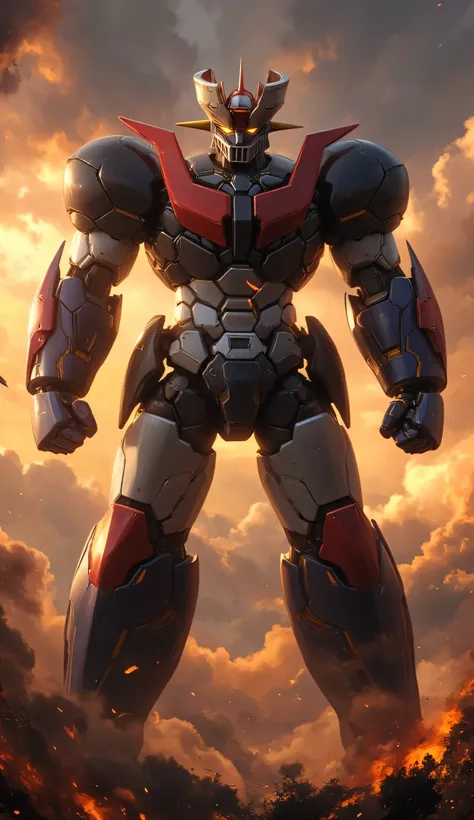 Mazinger Z Super Real Version , along with the ultra-realistic Mazinger Z that has been enhanced and modified to the extreme、Scatters light to break through、Armor transformations have also been applied、The height of 100 meters, Destroyed Cities 、 ...